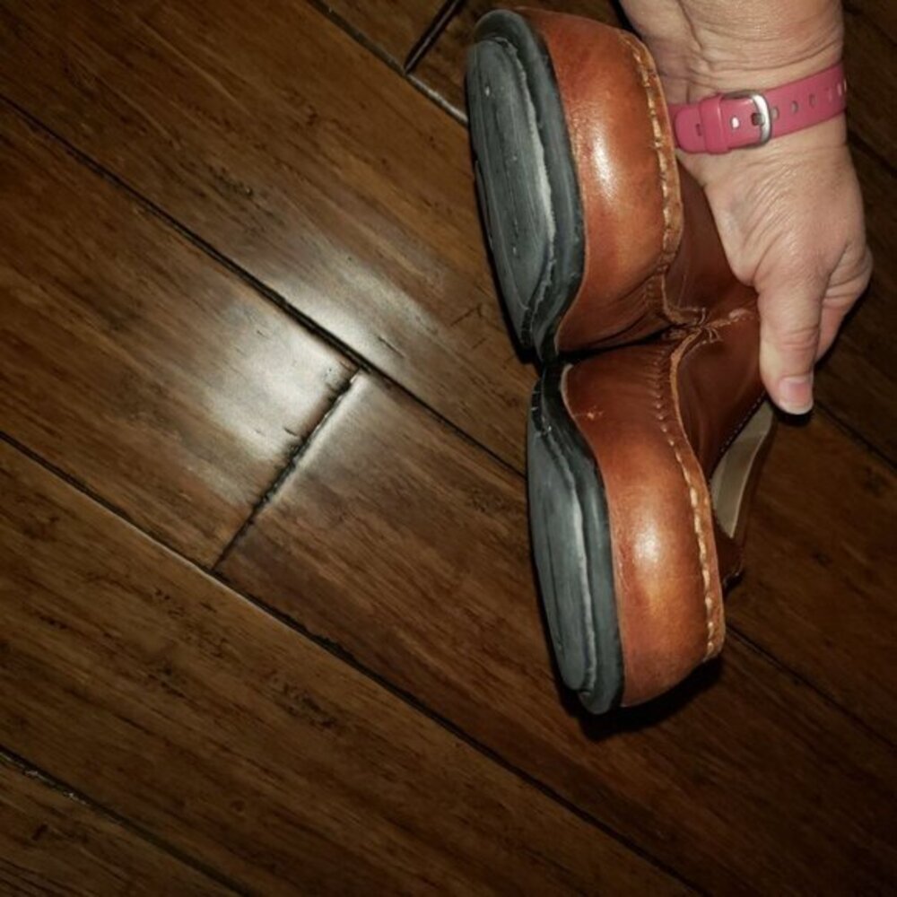 ecco Driving Shoes Loafer Slip-on Leather Mens Size 44 10-10.5 EXTRA WIDTH - Picture 4 of 15